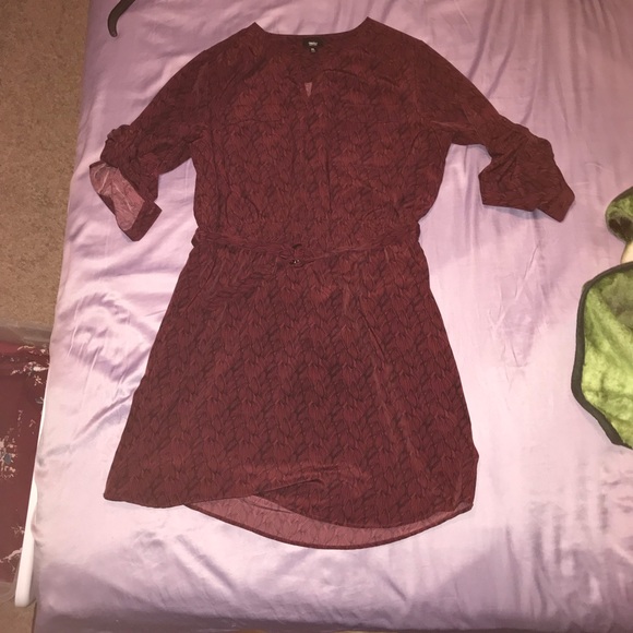 Maroon Dark Red Dress - Picture 2 of 3